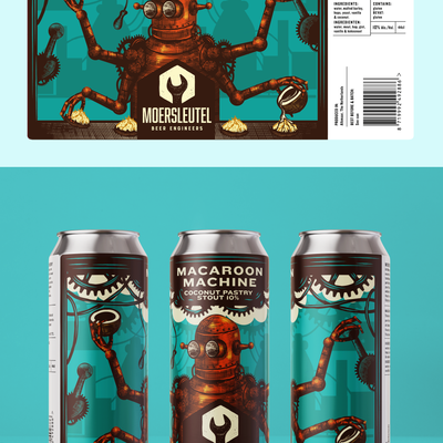 Macaroon Machine Beer Label