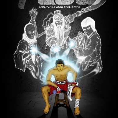 Poster for mixed martial arts clothing company