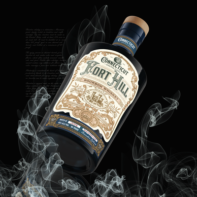 Fort Hill Bourbon Whiskey Label