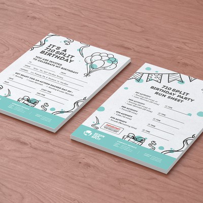 A5 Flyer - Bday Party Invitation Design